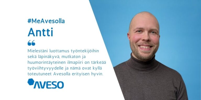 Esittelyssä Aveson IFS projektipäällikkö Antti 